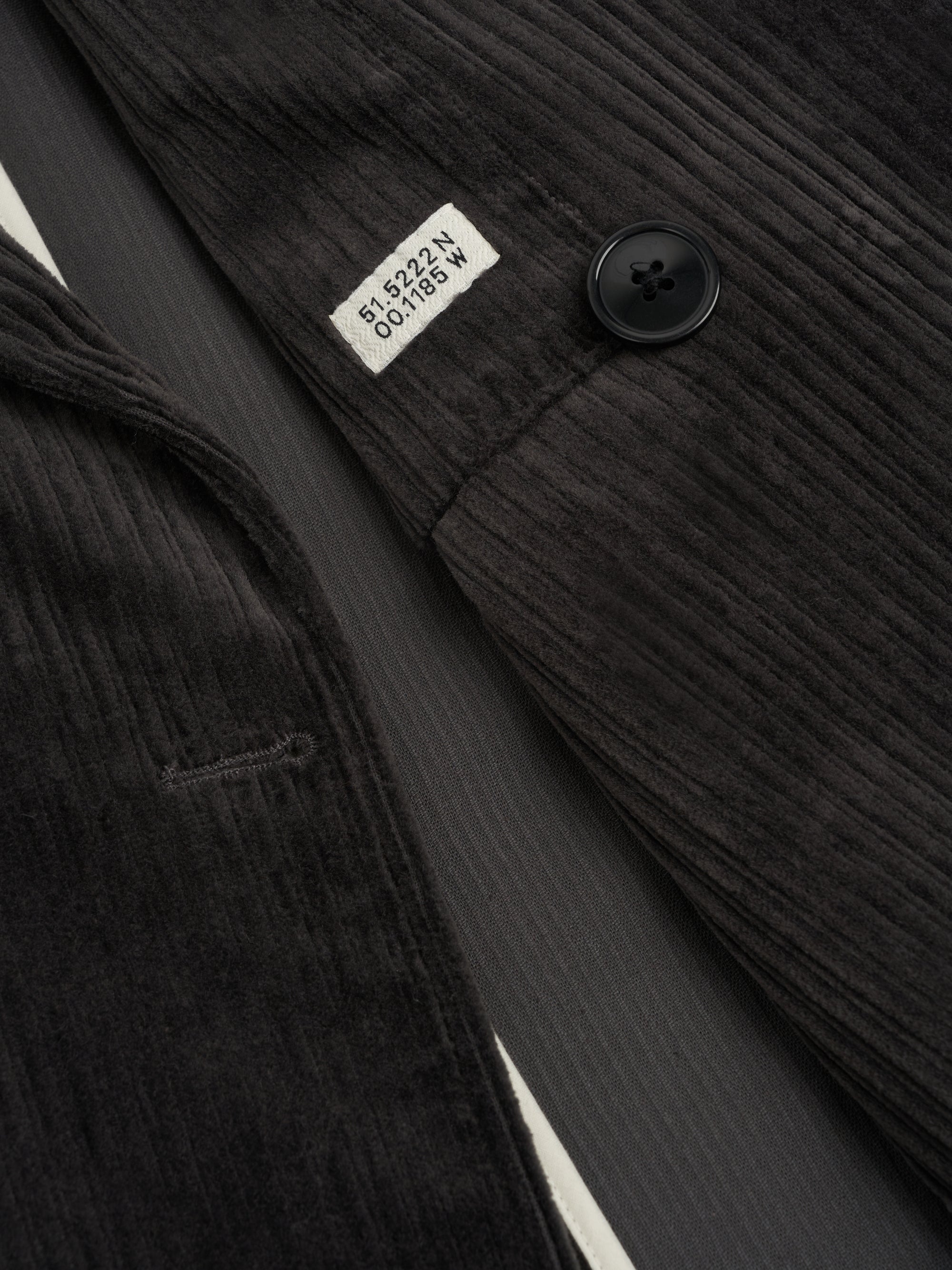 Double Breasted Jacket Deakin Cord Grey