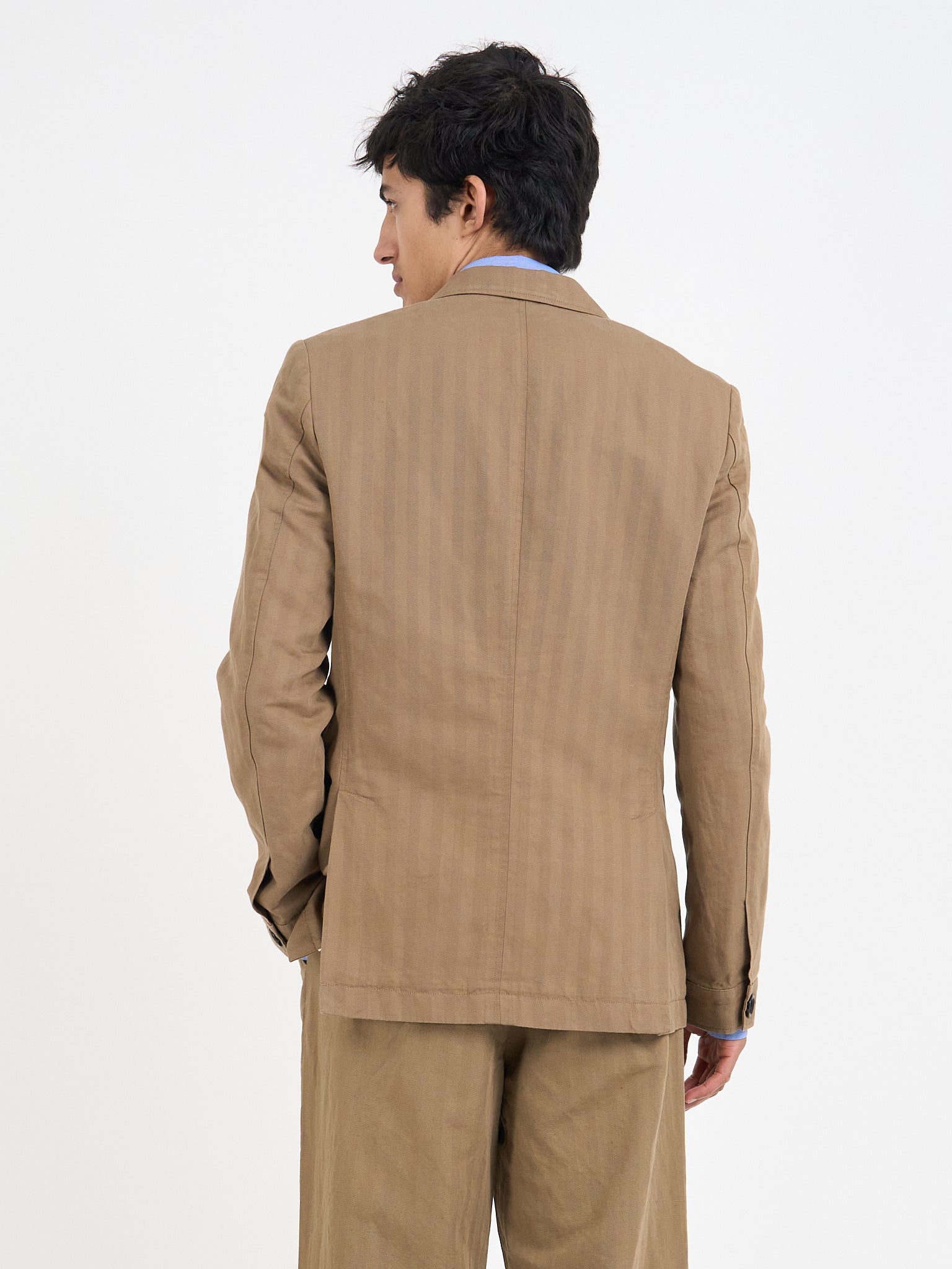 Double Breasted Jacket Sadler Beige