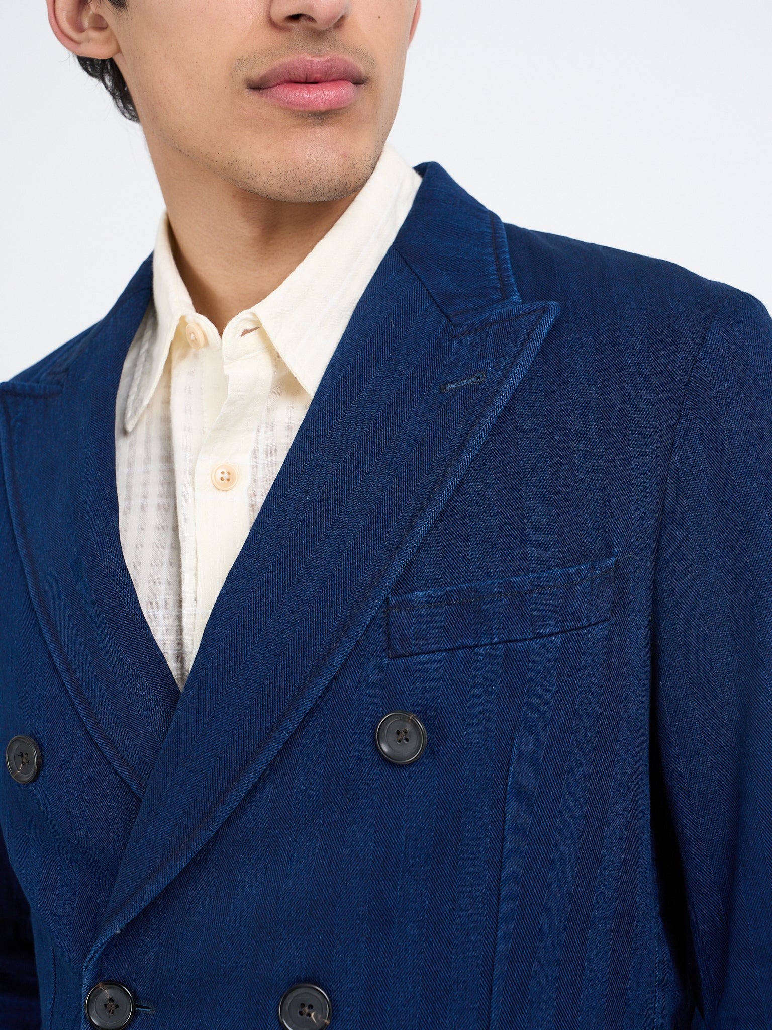 Double Breasted Jacket Faye Indigo Blue