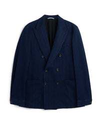 Double Breasted Jacket Faye Indigo Blue