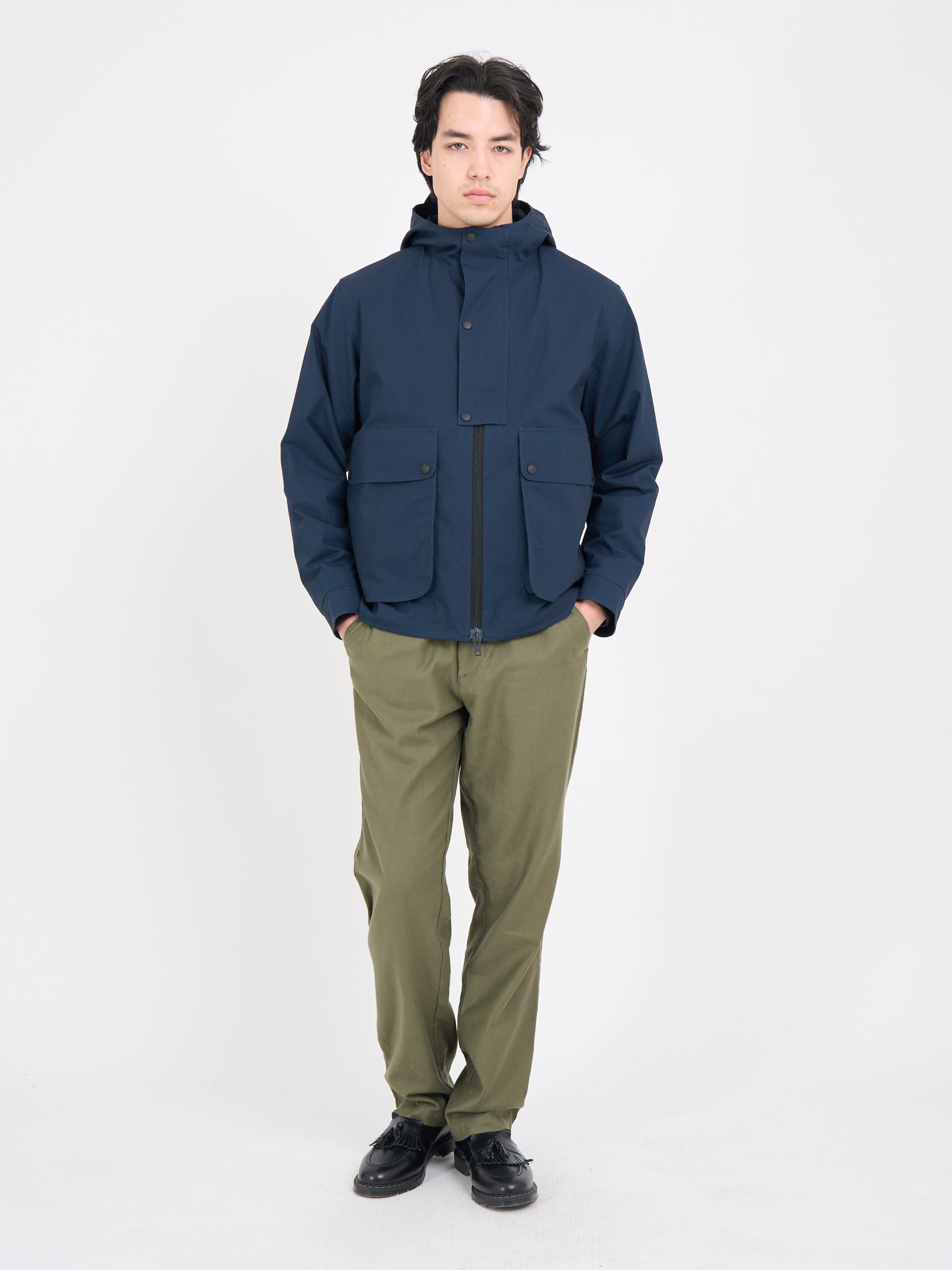 Salcombe Hooded Jacket Hyde Navy