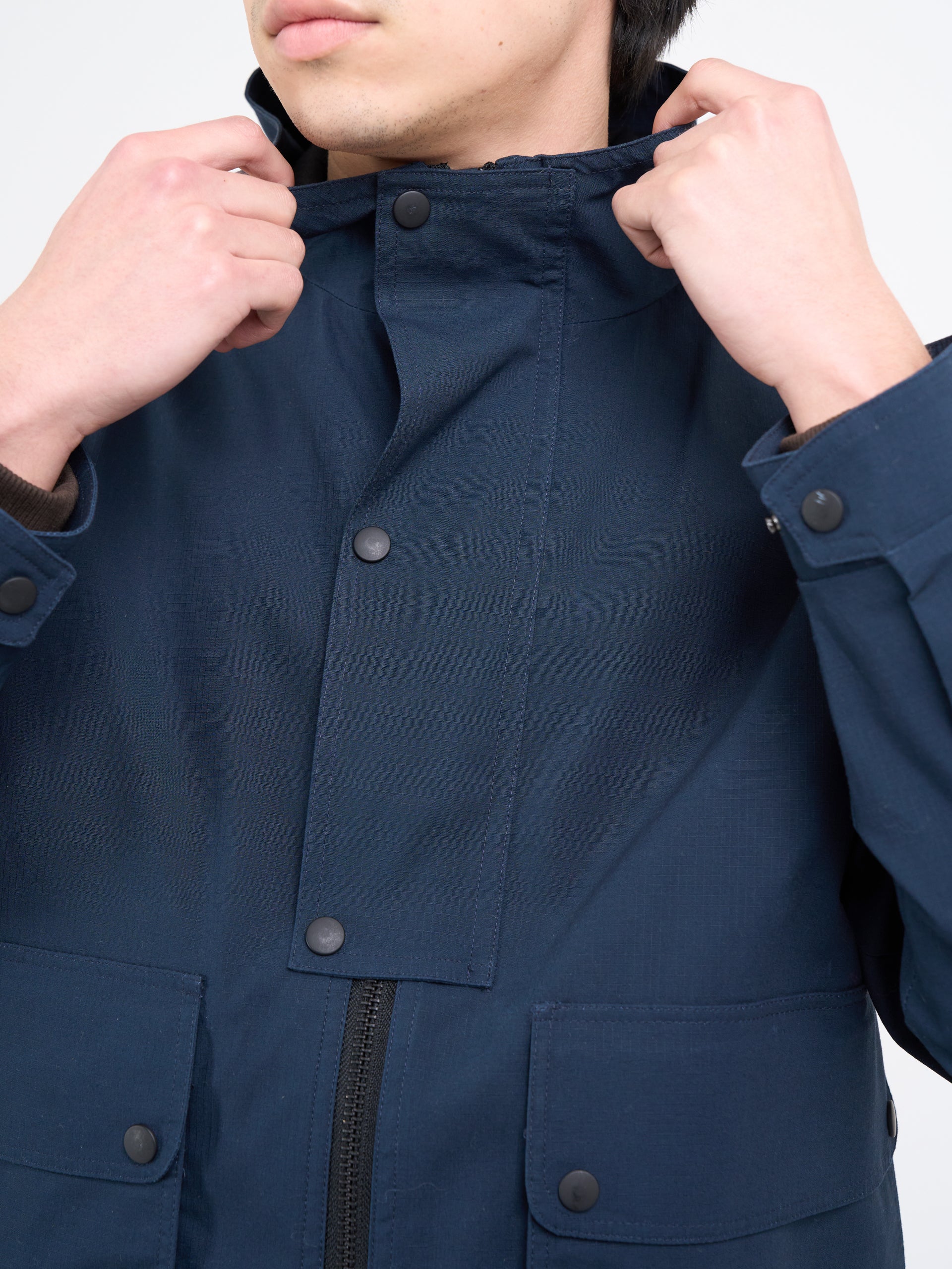 Salcombe Hooded Jacket Hyde Navy