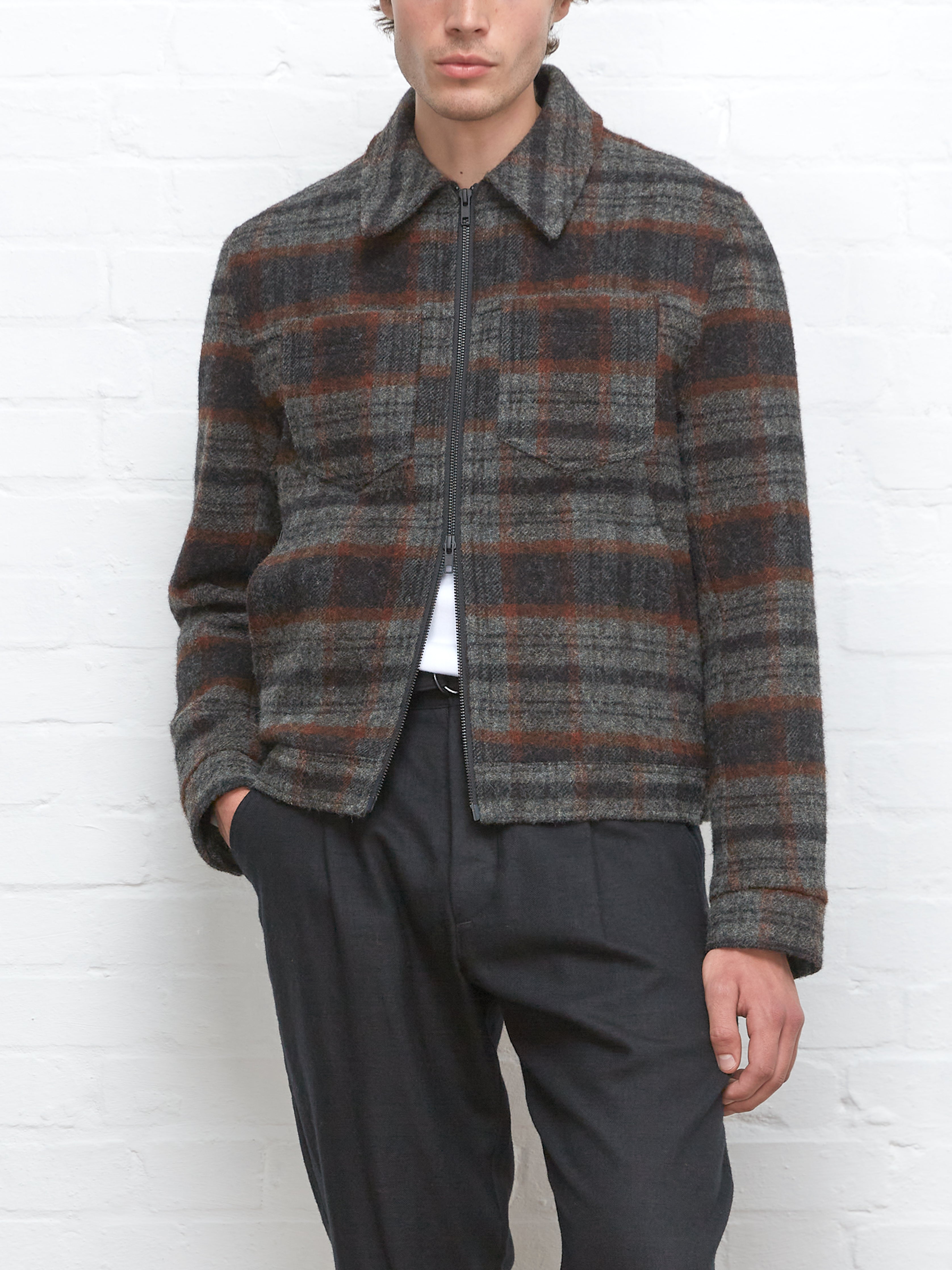 Norton Jacket Kennington Rust Multi – Oliver Spencer