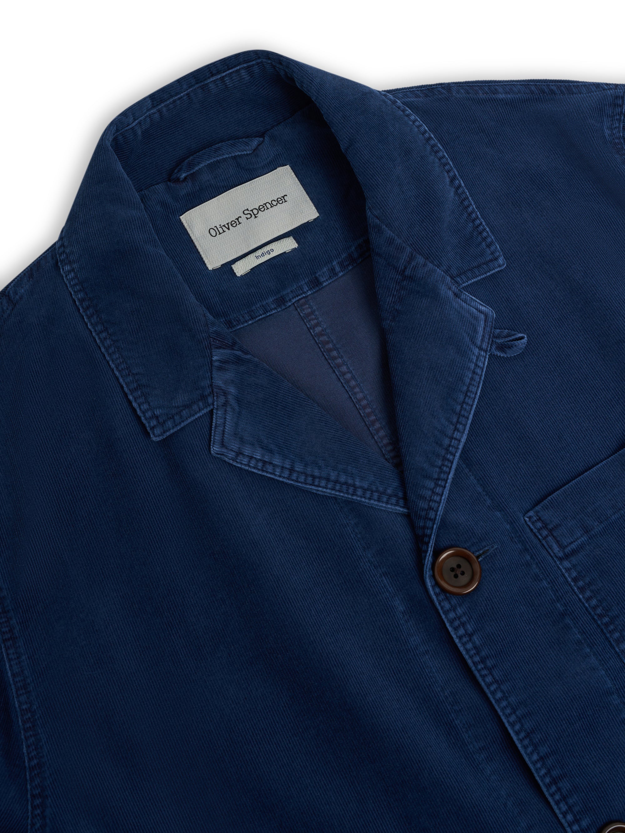 Bradwell Jacket Newson Cord Indigo Blue Rinse