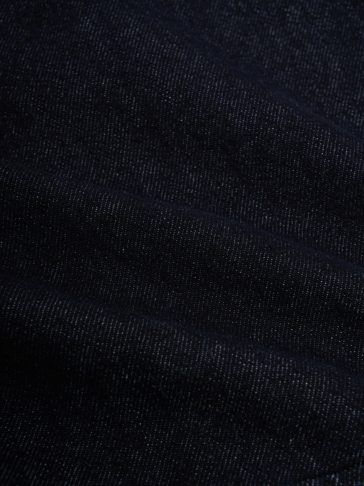Witley Jacket Westall Denim Indigo, Rippled dark indigo cloth with a fine diagonal twill and pale flecks