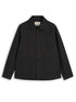 Kennard Jacket Marling Graphite, front view with five dark brown buttons