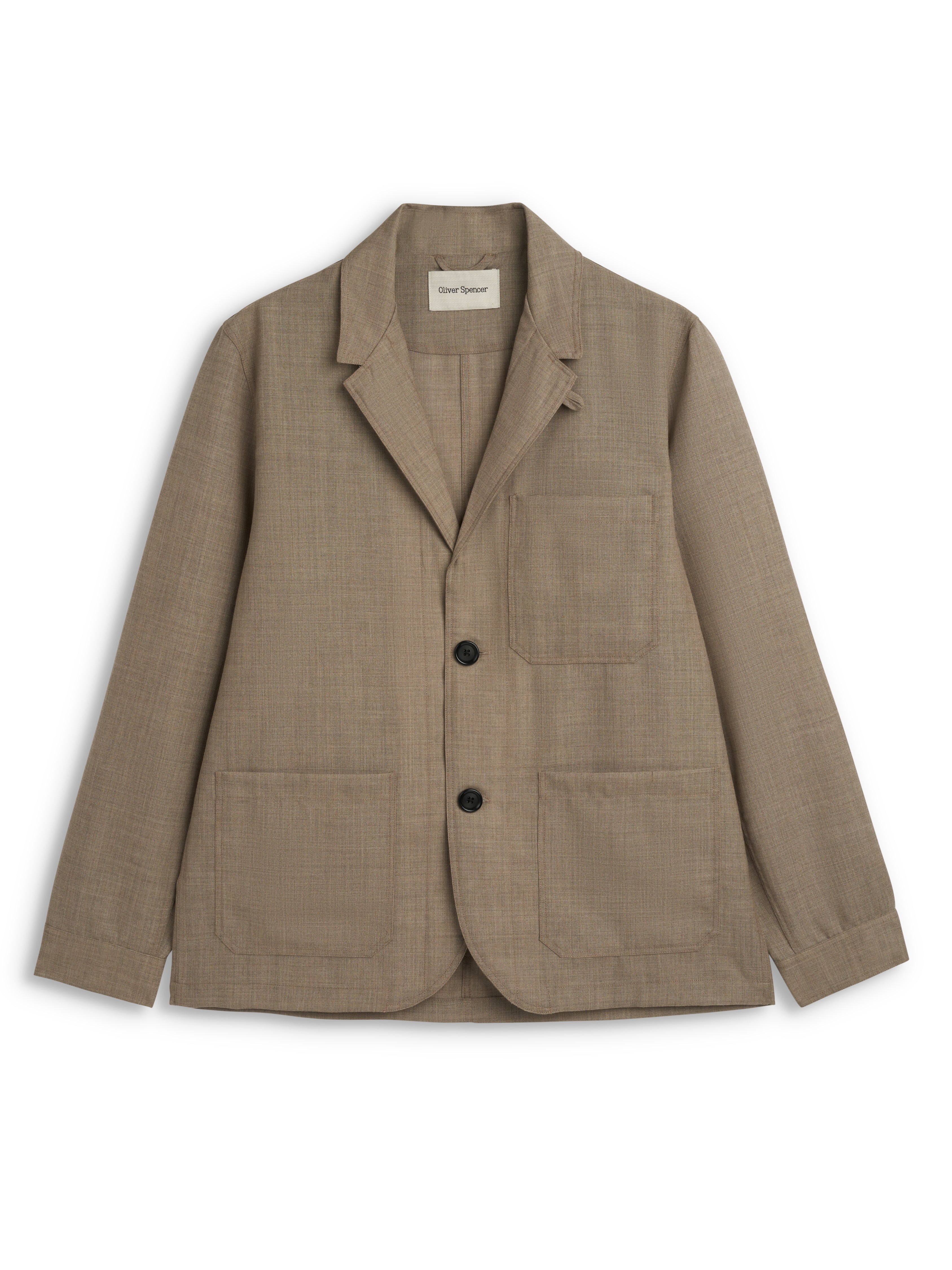 Beige Wool Unstructured Jacket – Oliver Spencer
