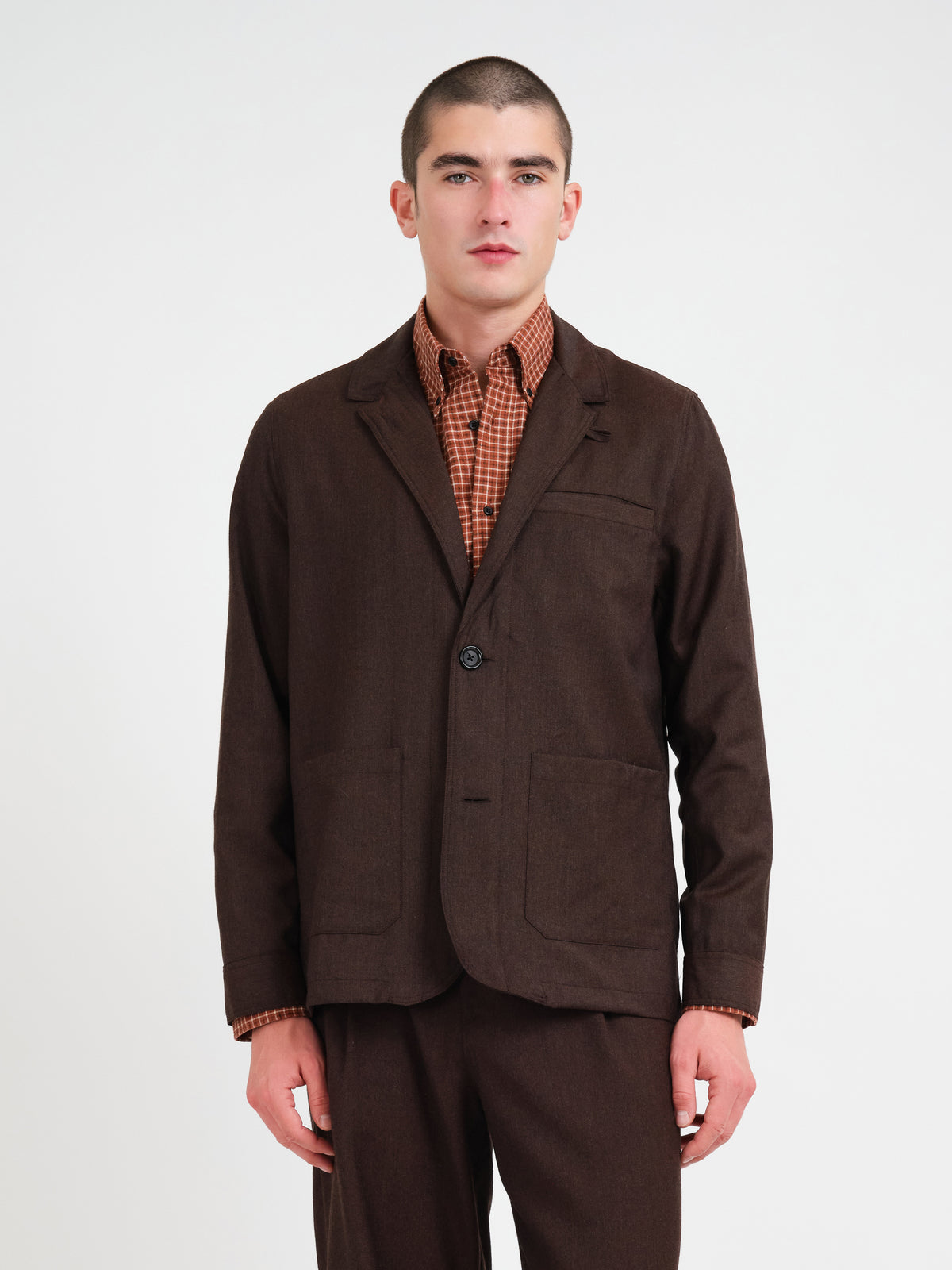 Camberwell Jacket Jara Flannel Chestnut Brown