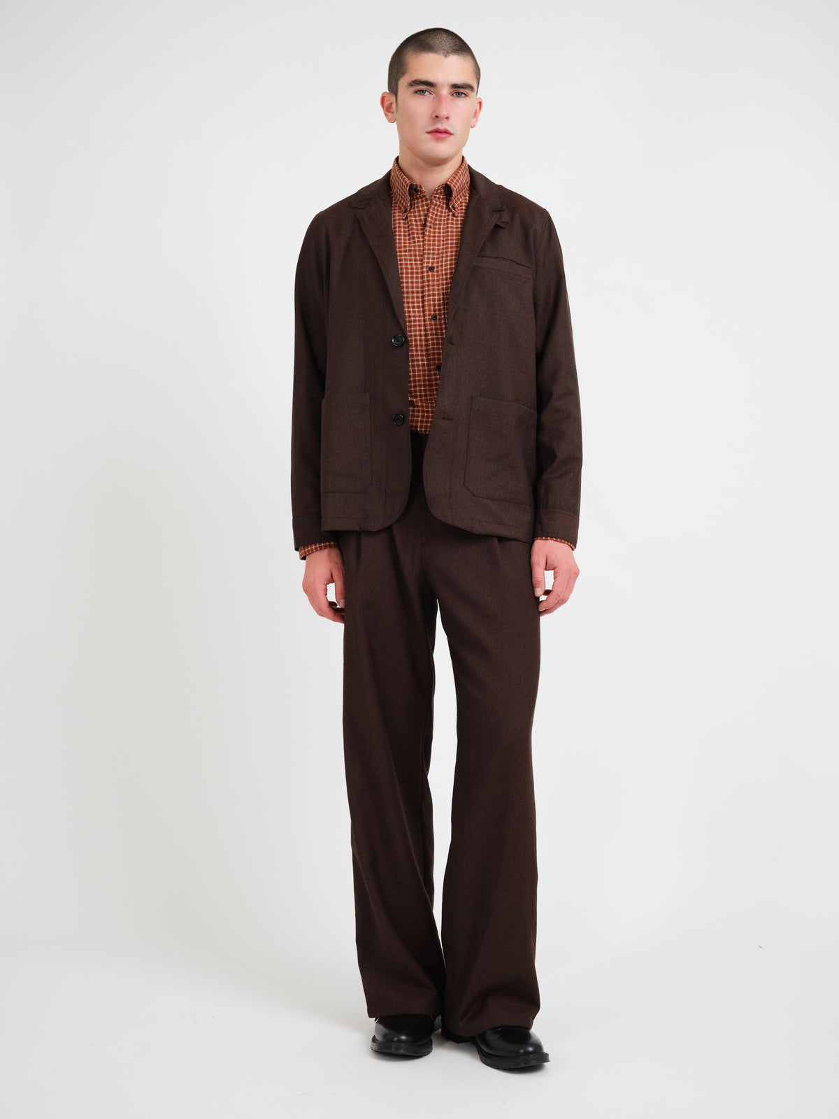 Camberwell Jacket Jara Flannel Chestnut Brown