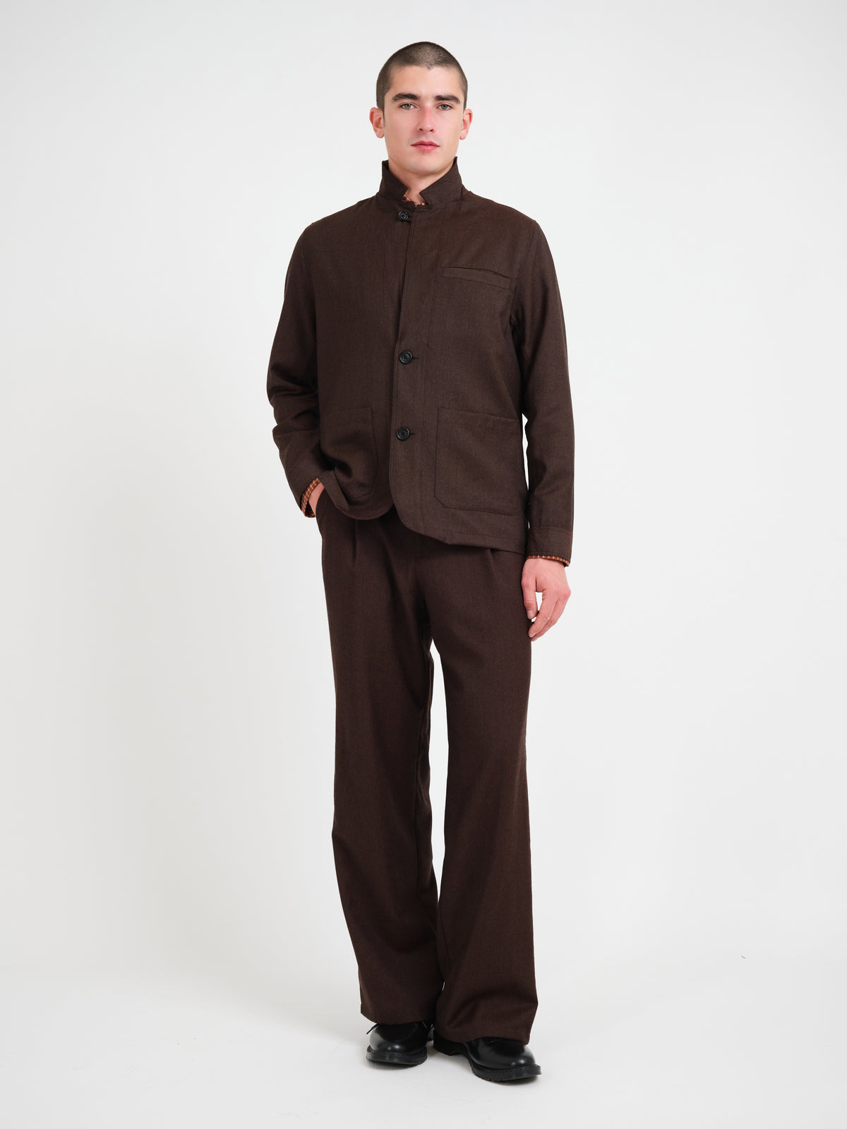 Camberwell Jacket Jara Flannel Chestnut Brown