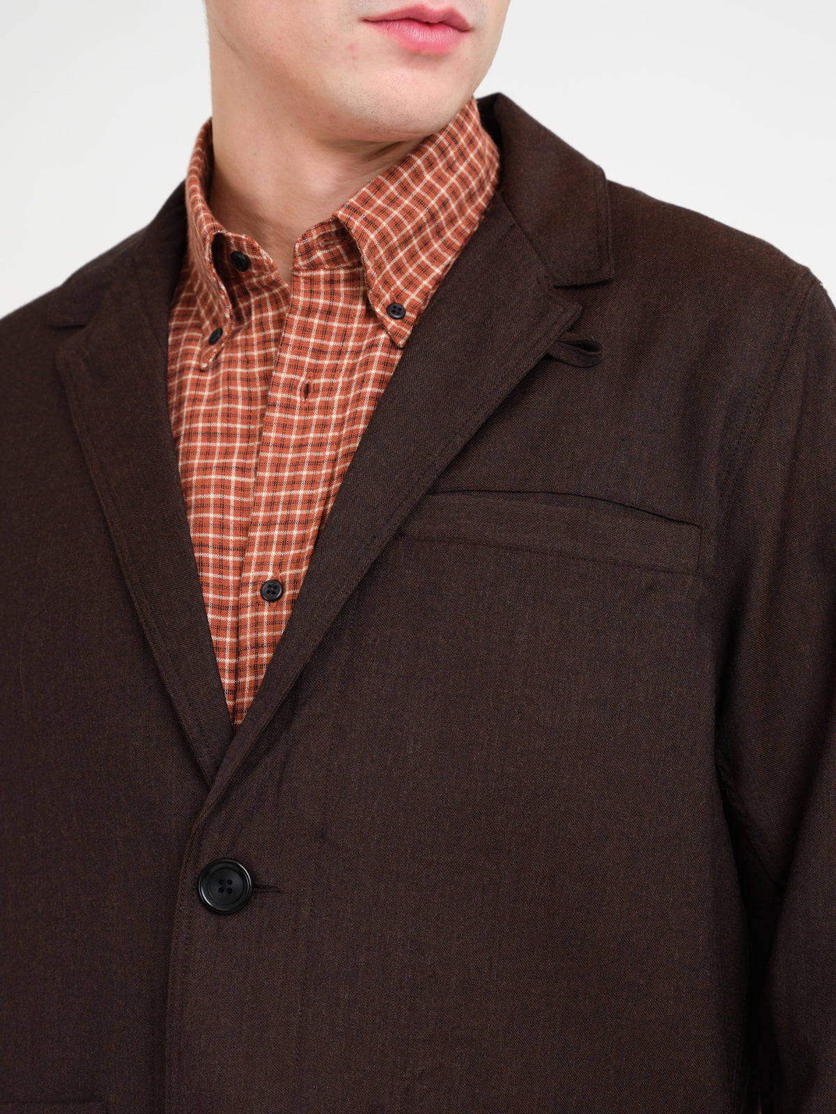 Camberwell Jacket Jara Flannel Chestnut Brown