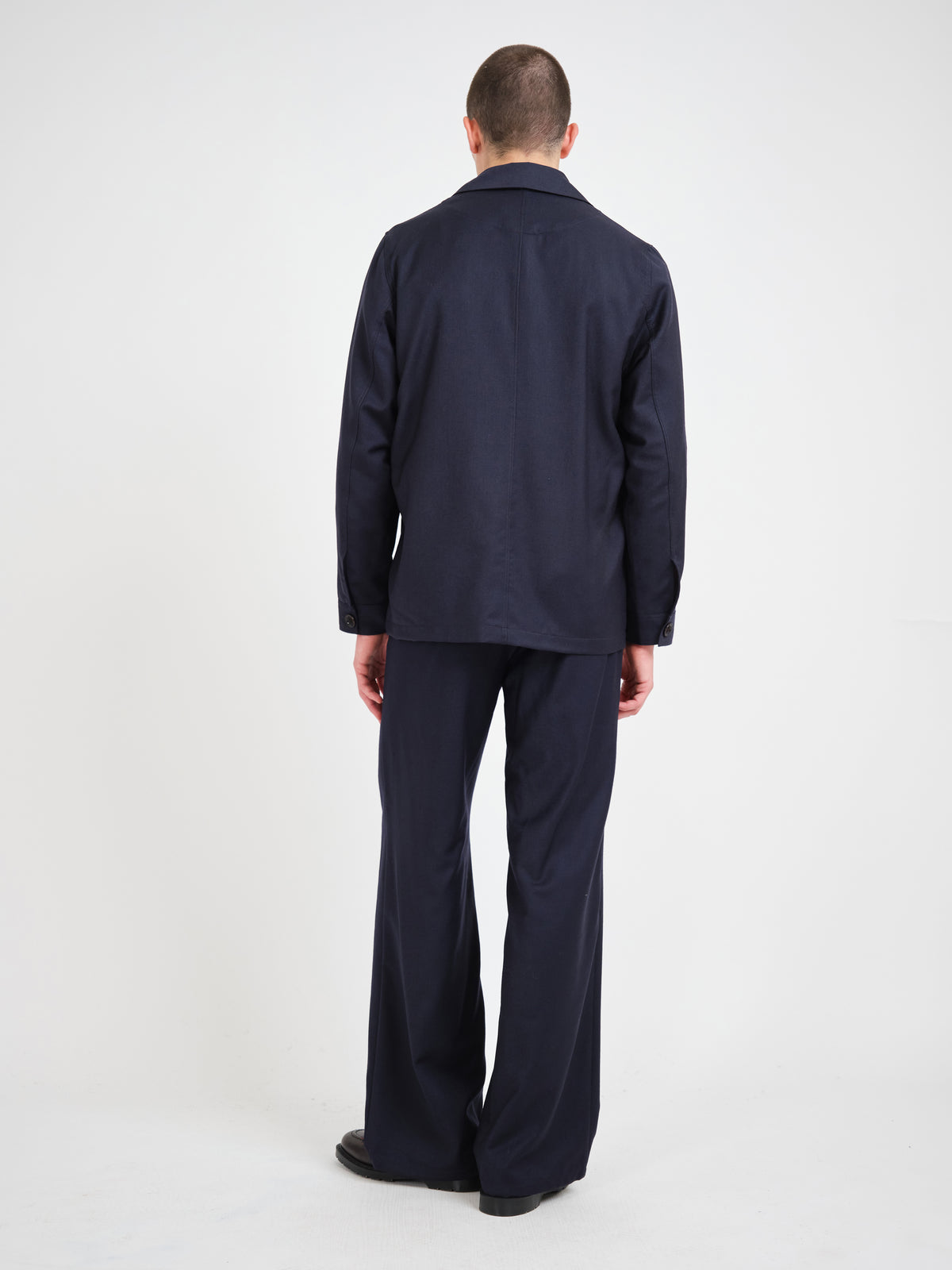 Jara Flannel Navy Camberwell Suit