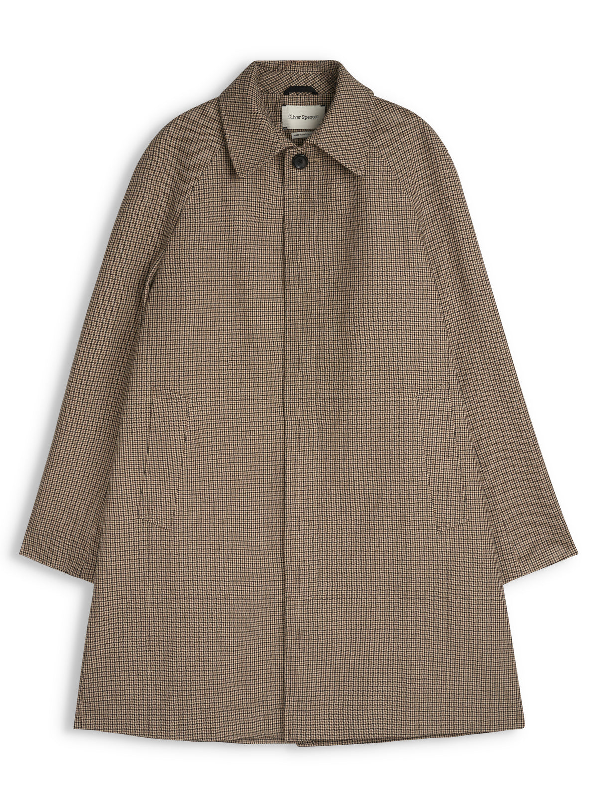 Crosby Coat Fink Beige, flat front view