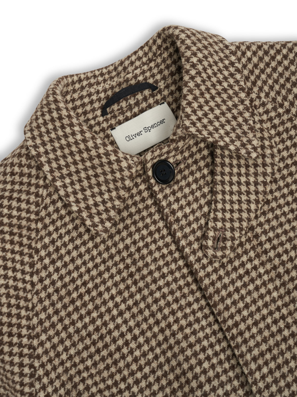 Lothian Overcoat Corday Houndstooth Sand