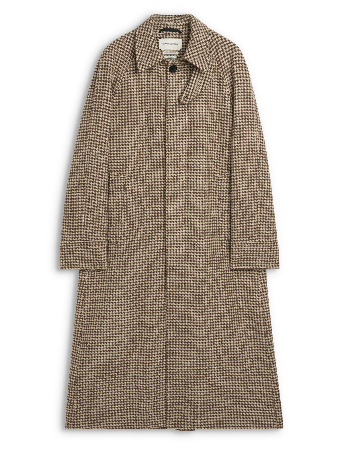 Lothian Overcoat Corday Houndstooth Sand