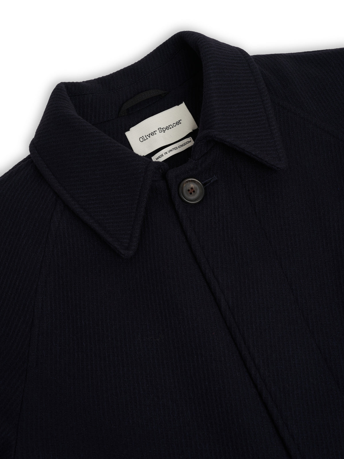 Lothian Overcoat Doughton Twill Navy
