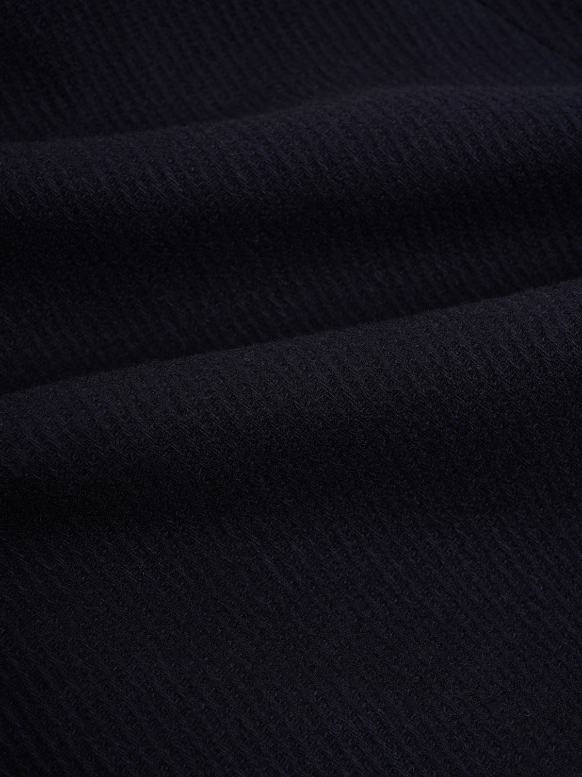 Lothian Overcoat Doughton Twill Navy, cloth close-up