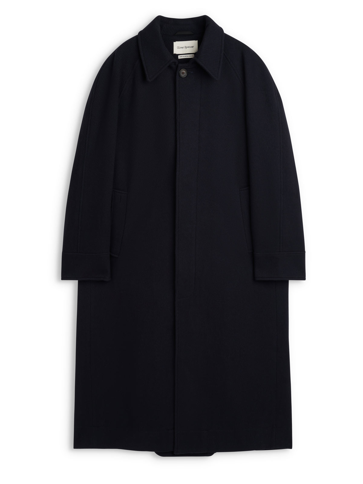 Lothian Overcoat Doughton Twill Navy