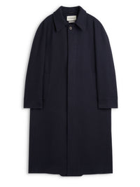 Lothian Overcoat Doughton Twill Navy