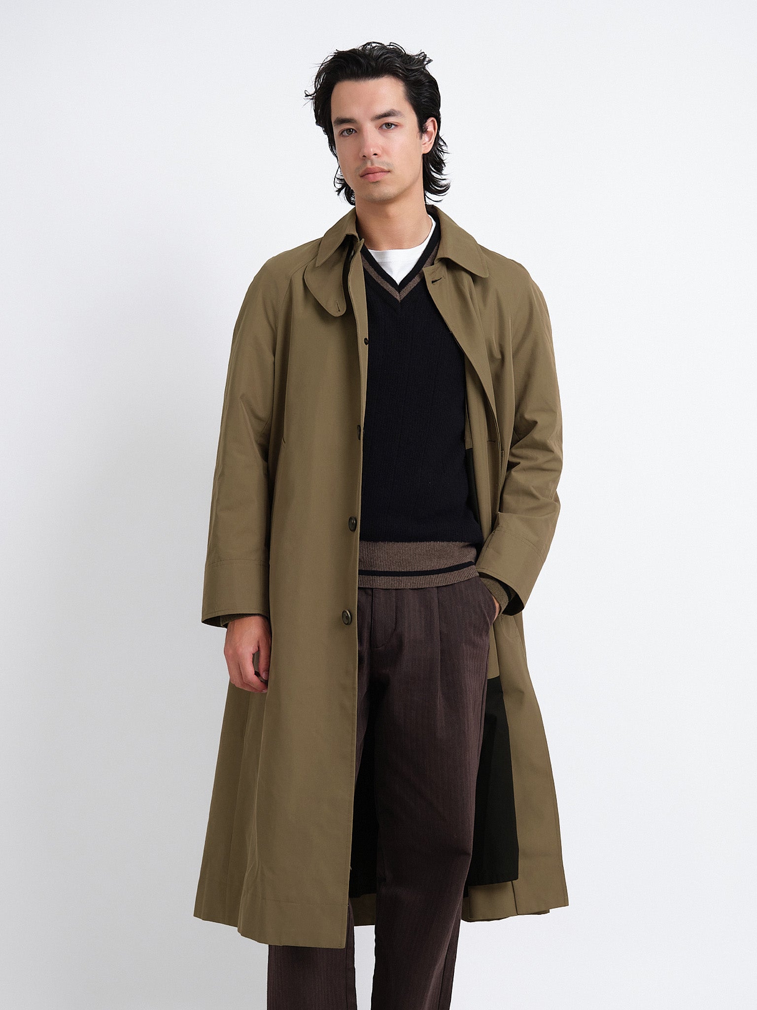Lothian Coat Marling Khaki