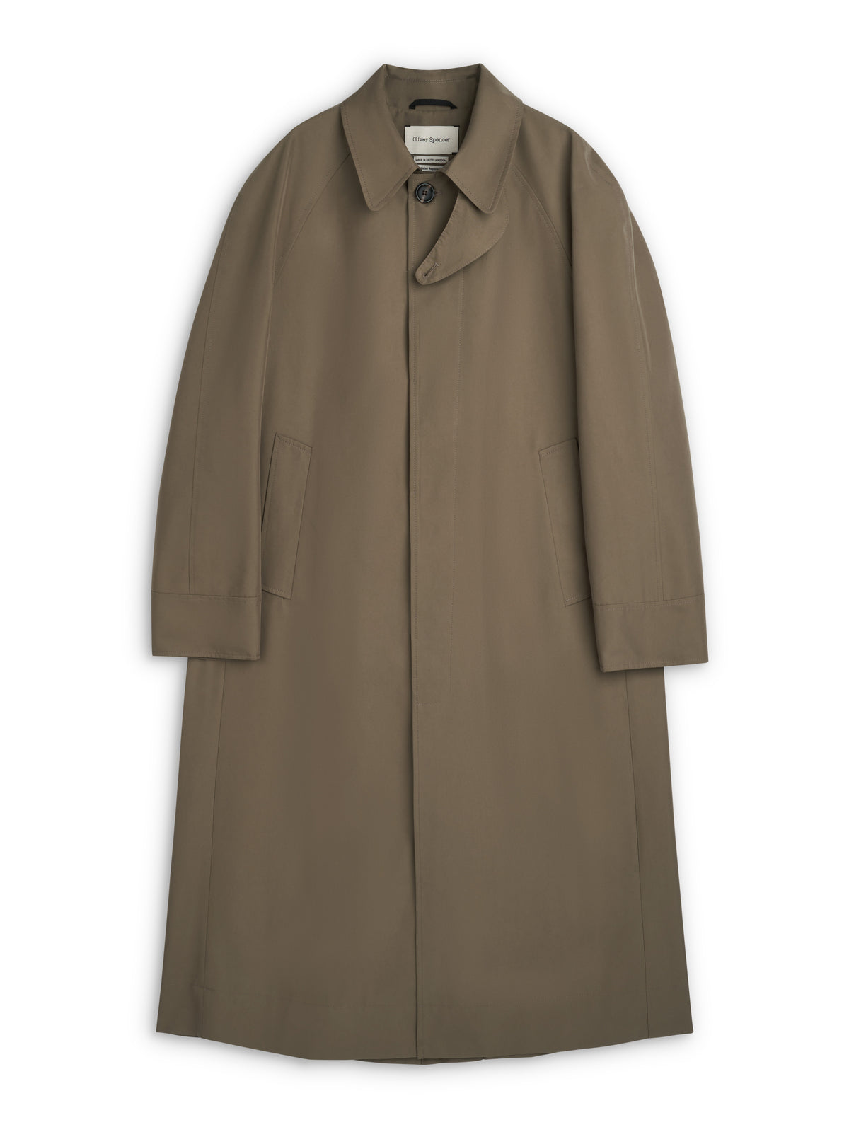 Lothian Raincoat Marling Khaki, flat, front