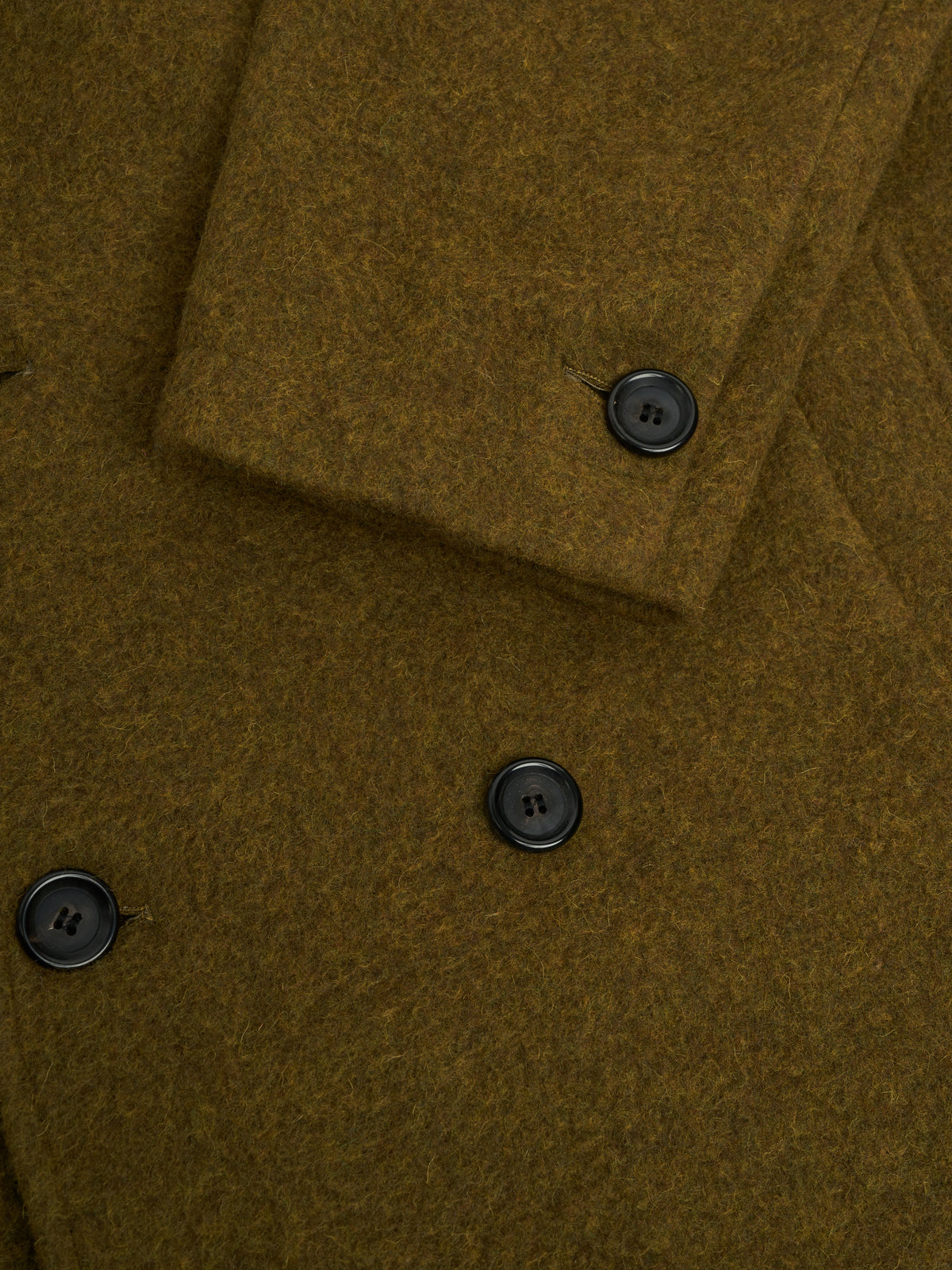 Tamworth Double Breasted Overcoat Sosa Moss Green