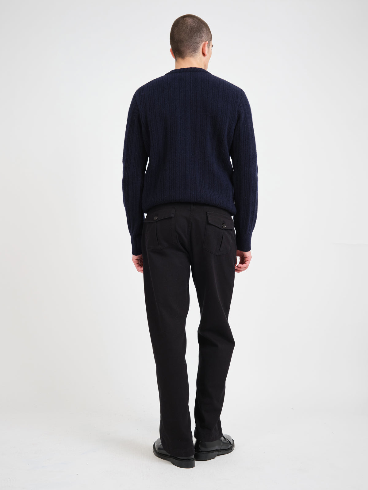 Blenheim Crew Neck Jumper Darlington Navy