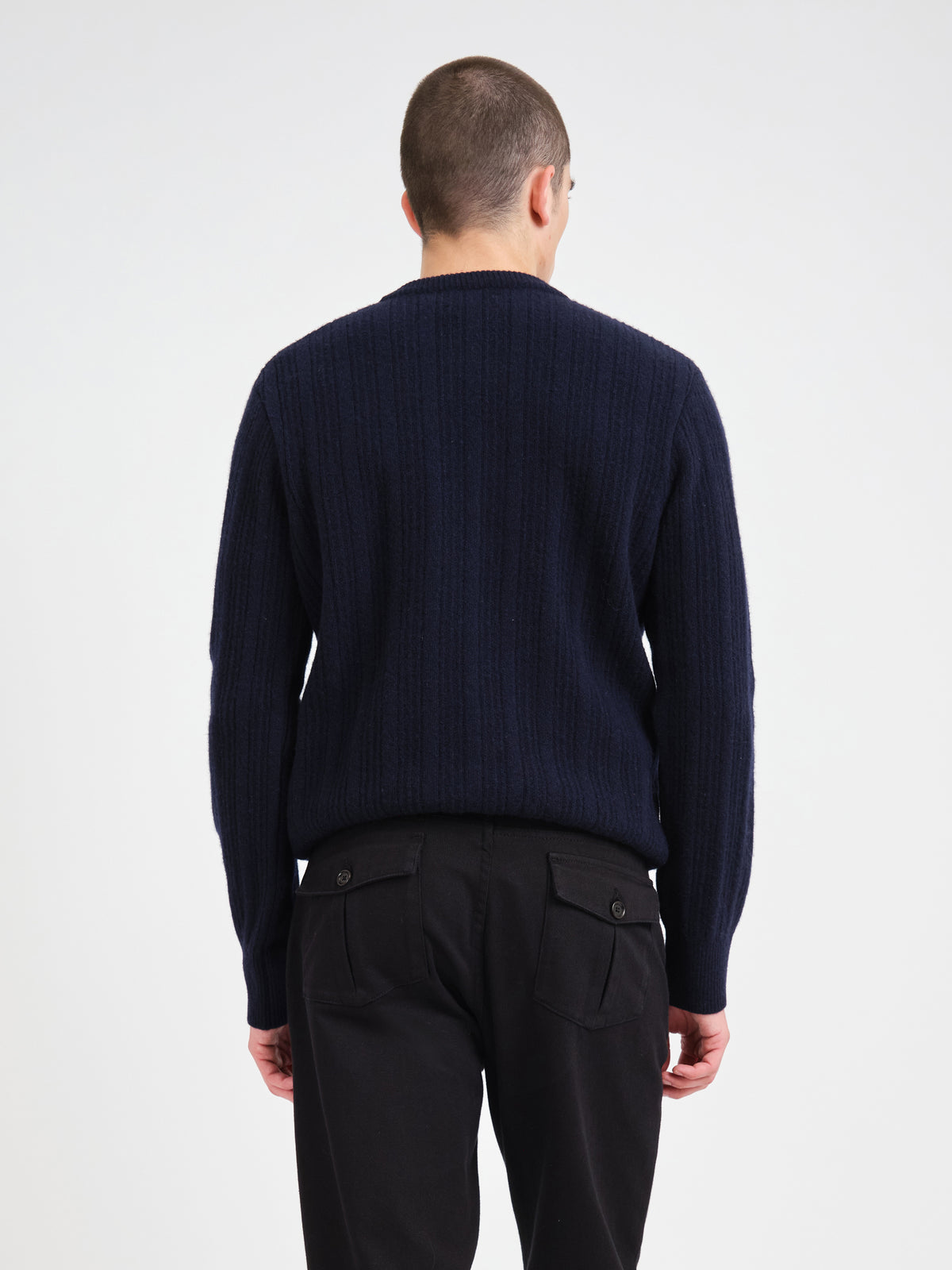Blenheim Crew Neck Jumper Darlington Navy