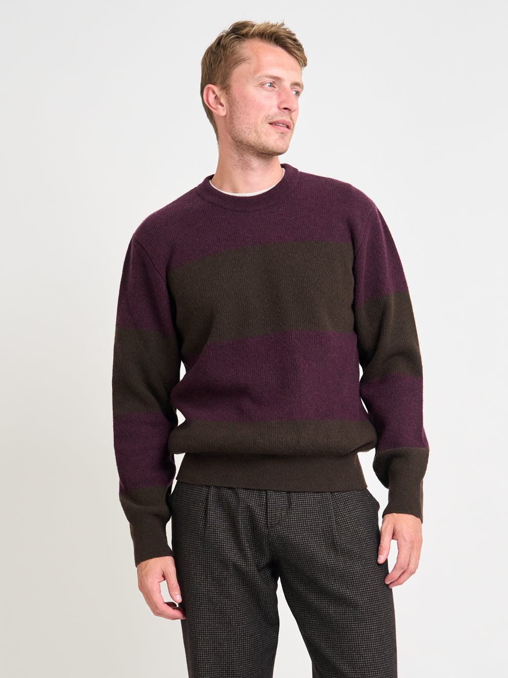 Blenheim Jumper Paxton Brown/Purple