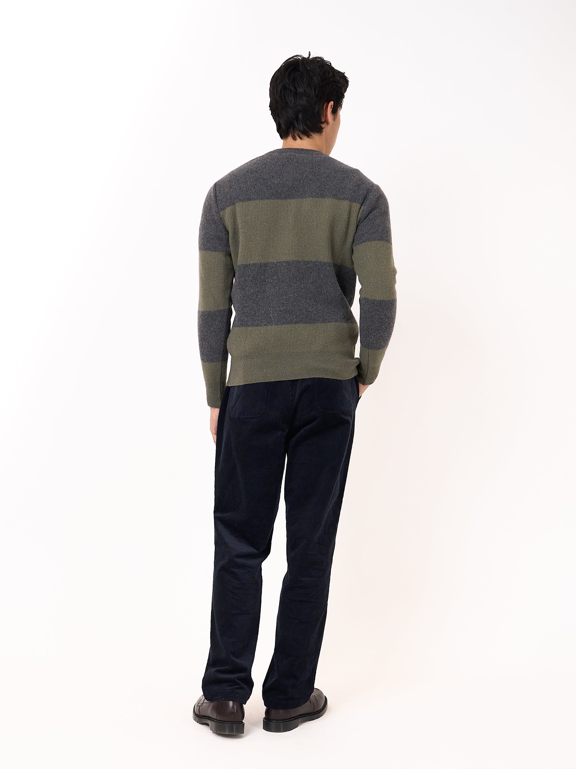 Blenheim Jumper Paxton Charcoal/Sage Green