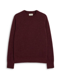 Blenheim Crew Neck Jumper Rosen Burgundy