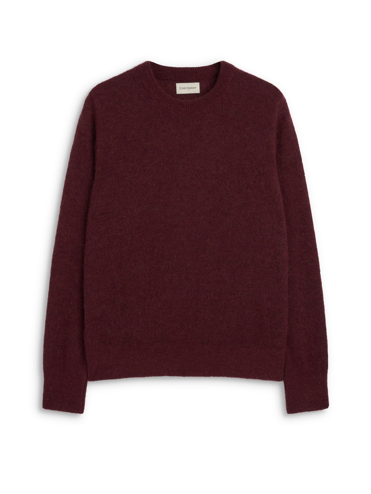 Blenheim Crew Neck Jumper Rosen Burgundy