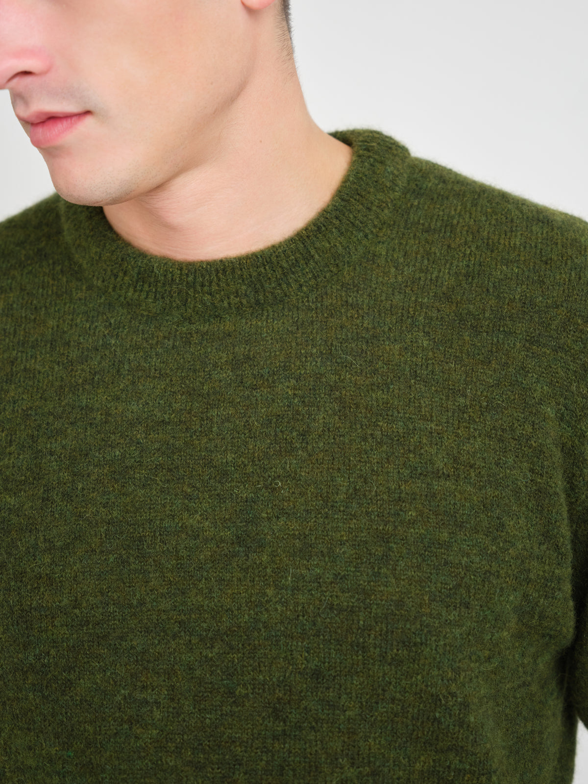 Blenheim Crew Neck Jumper Rosen Forest Green