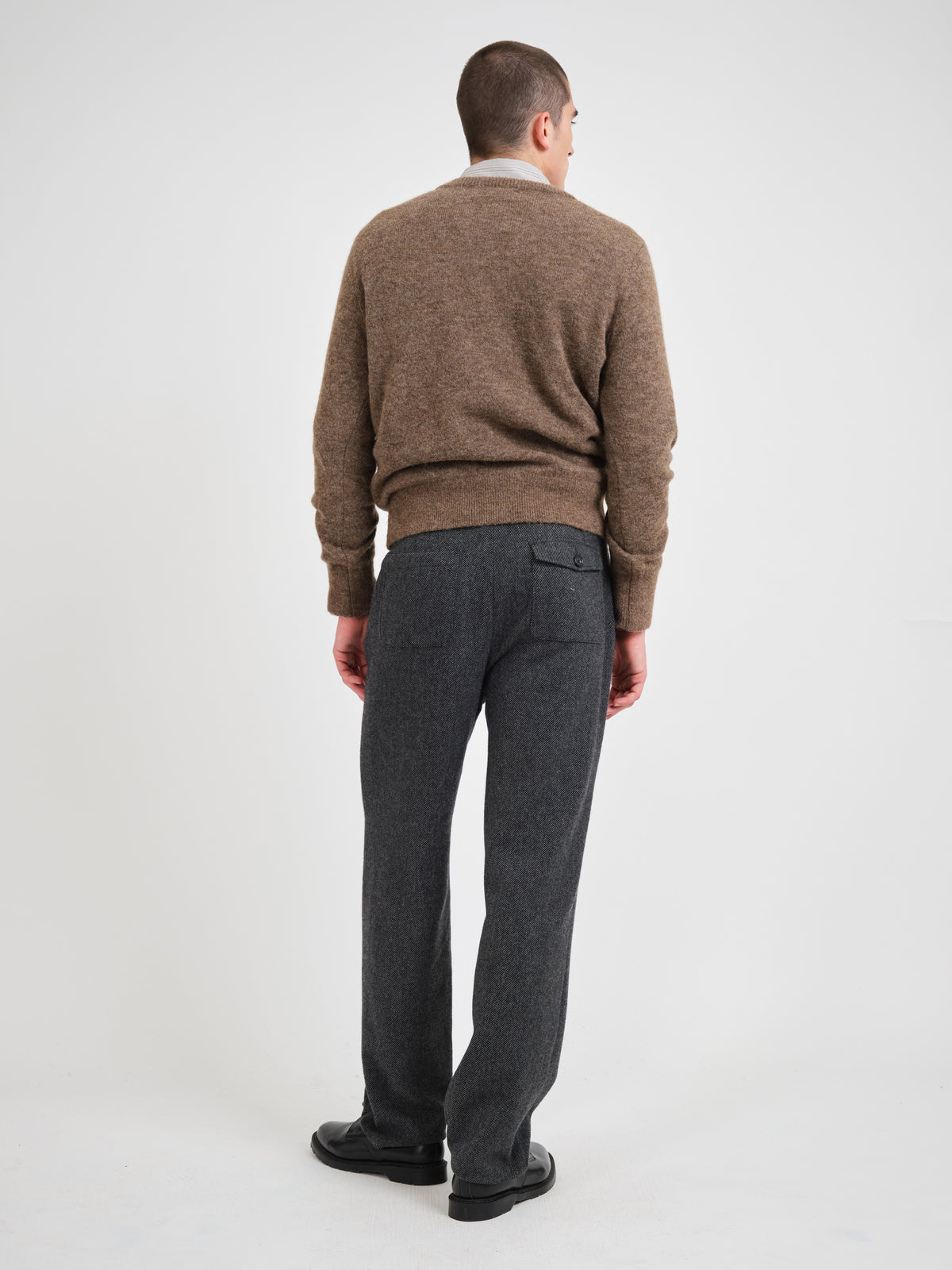 Blenheim Crew Neck Jumper Rosen Mushroom Grey