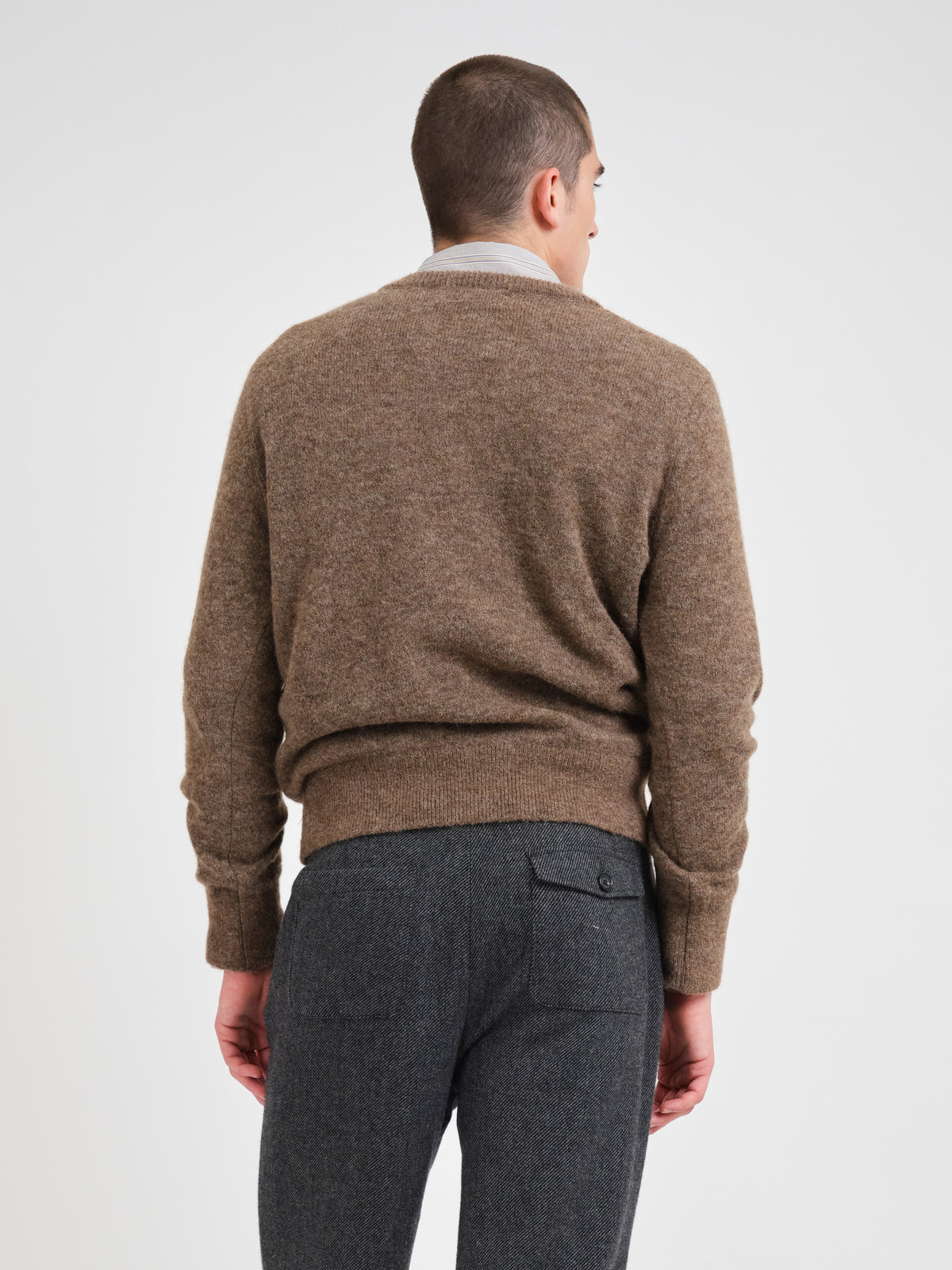 Blenheim Crew Neck Jumper Rosen Mushroom Grey