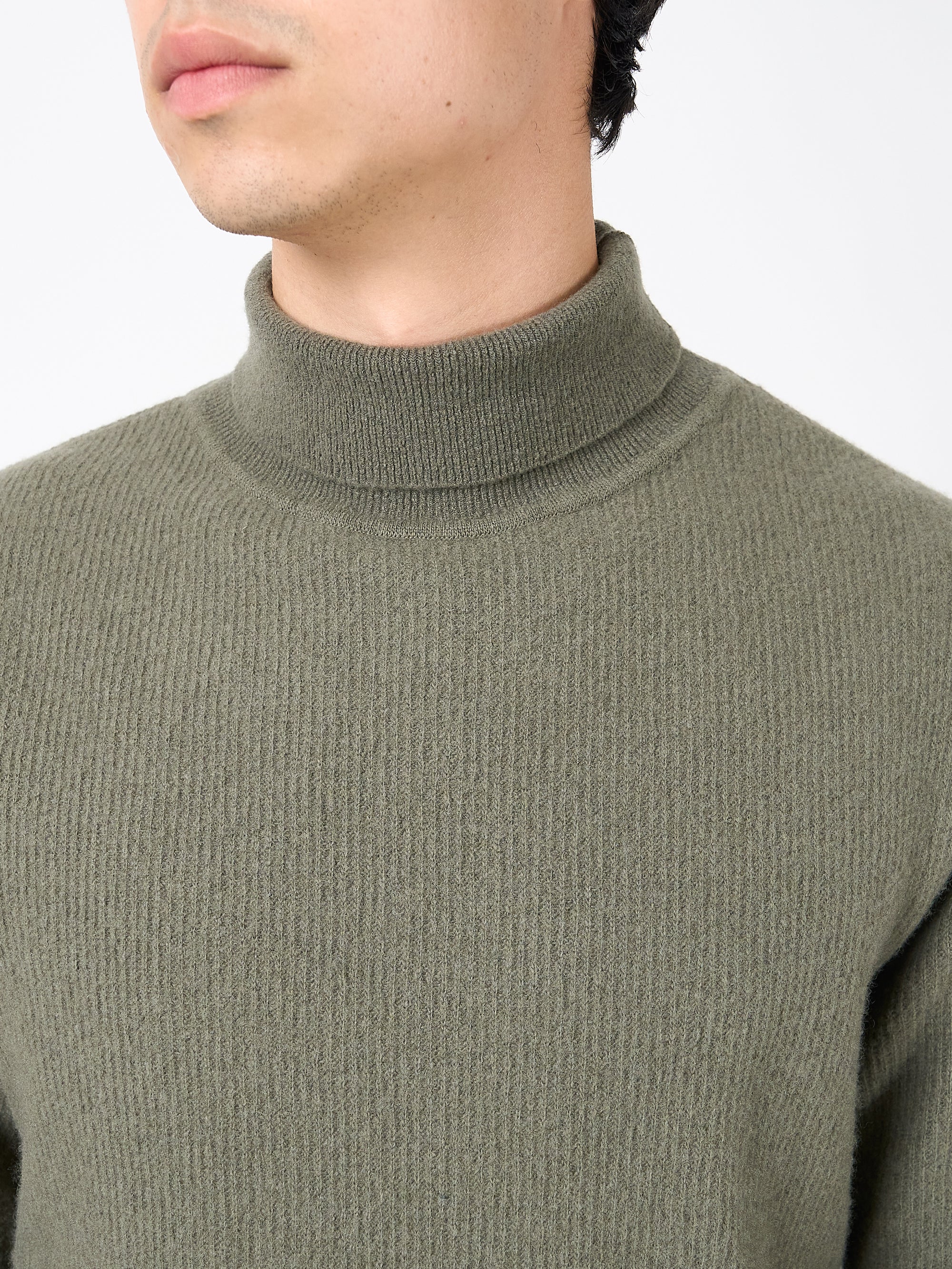 Talbot Roll Neck Jumper Hartwell Sage Green