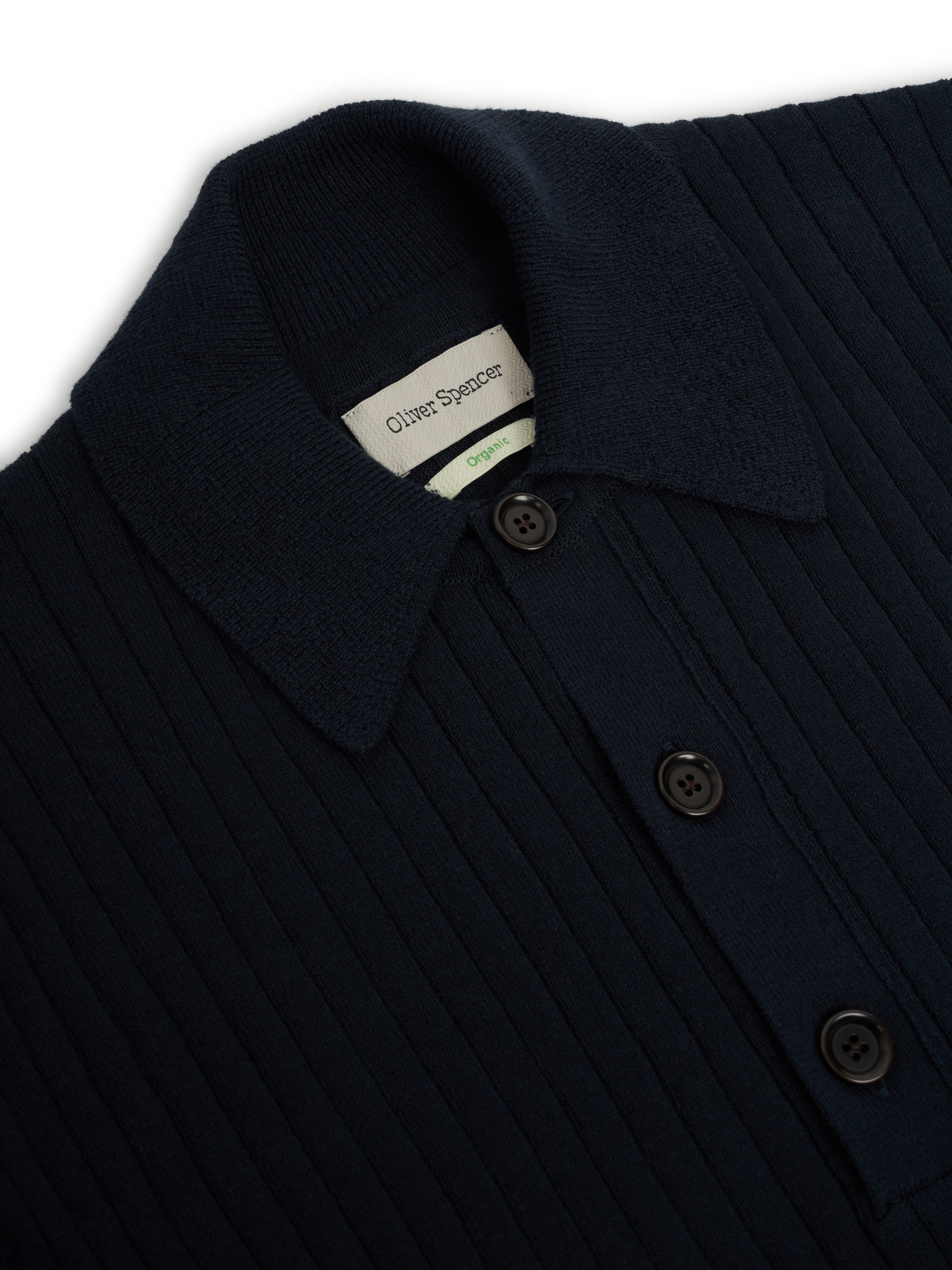 Pablo Knitted Polo Shirt Eversley Navy