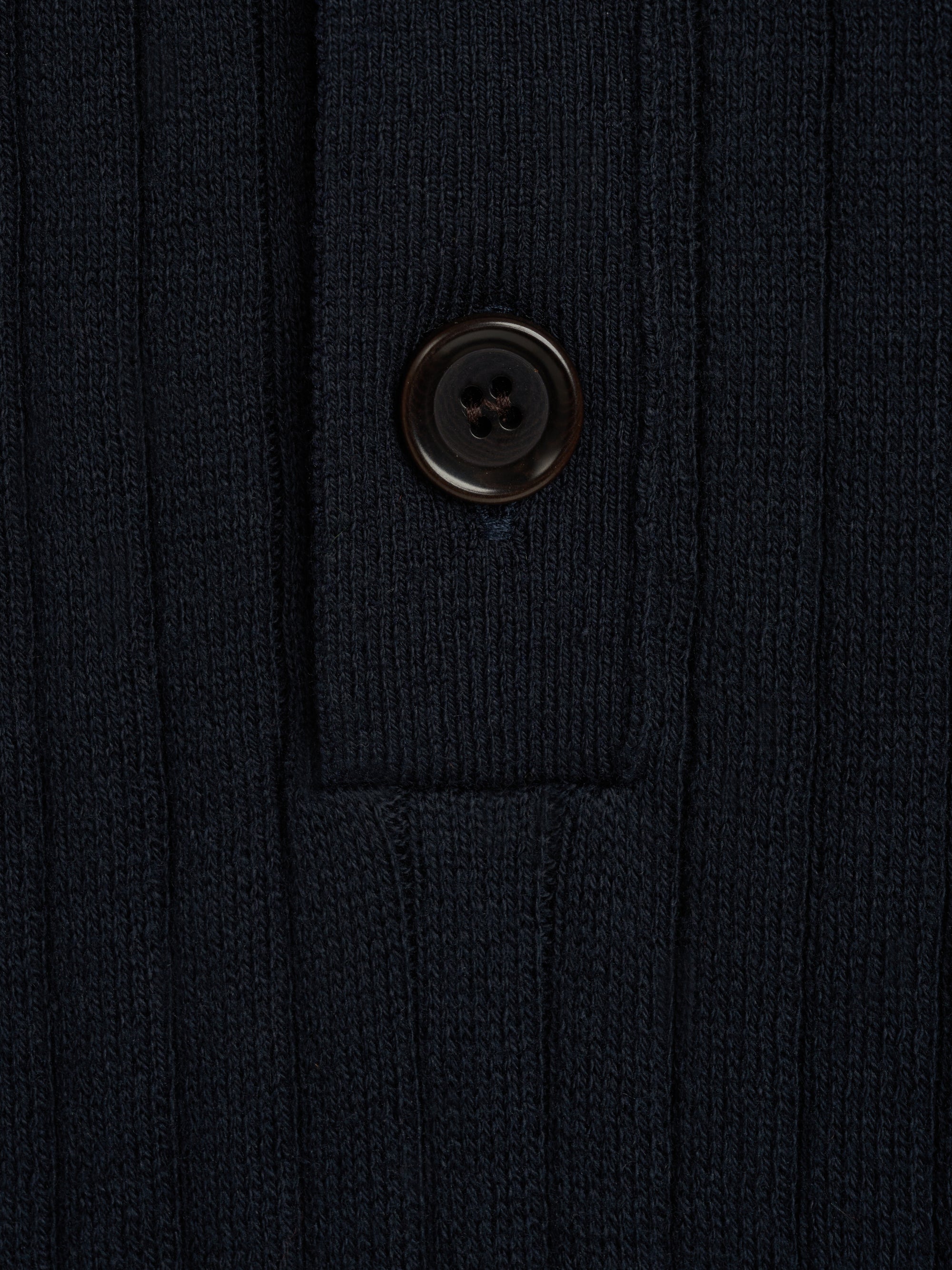 Pablo Knitted Polo Shirt Eversley Navy