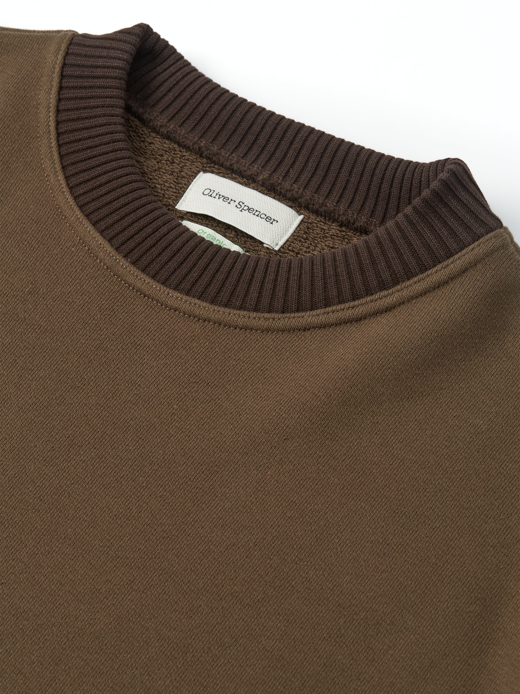 Heavyweight Sweatshirt Rosebank Khaki – Oliver Spencer