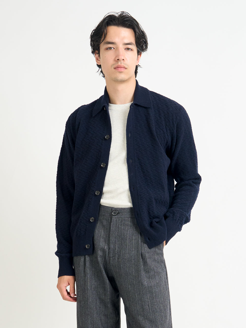 Britten Knitted Cardigan Jarvis Navy