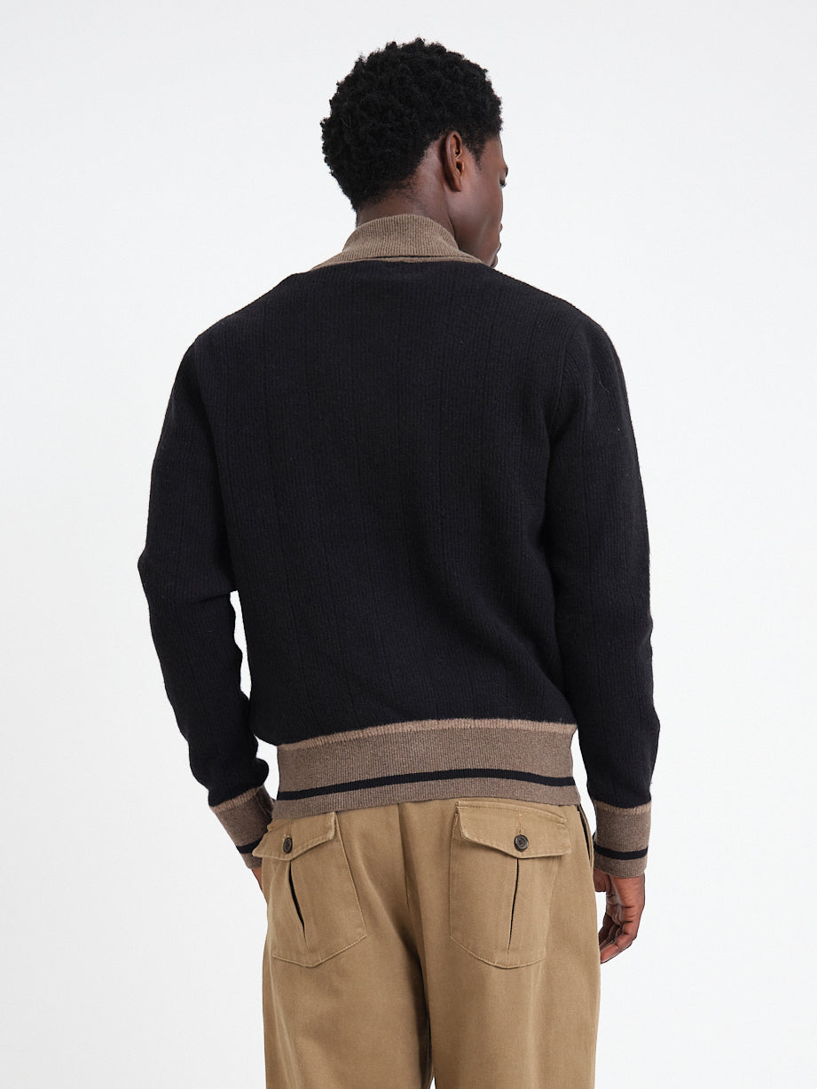 Britten Knitted Cardigan Colvin Black