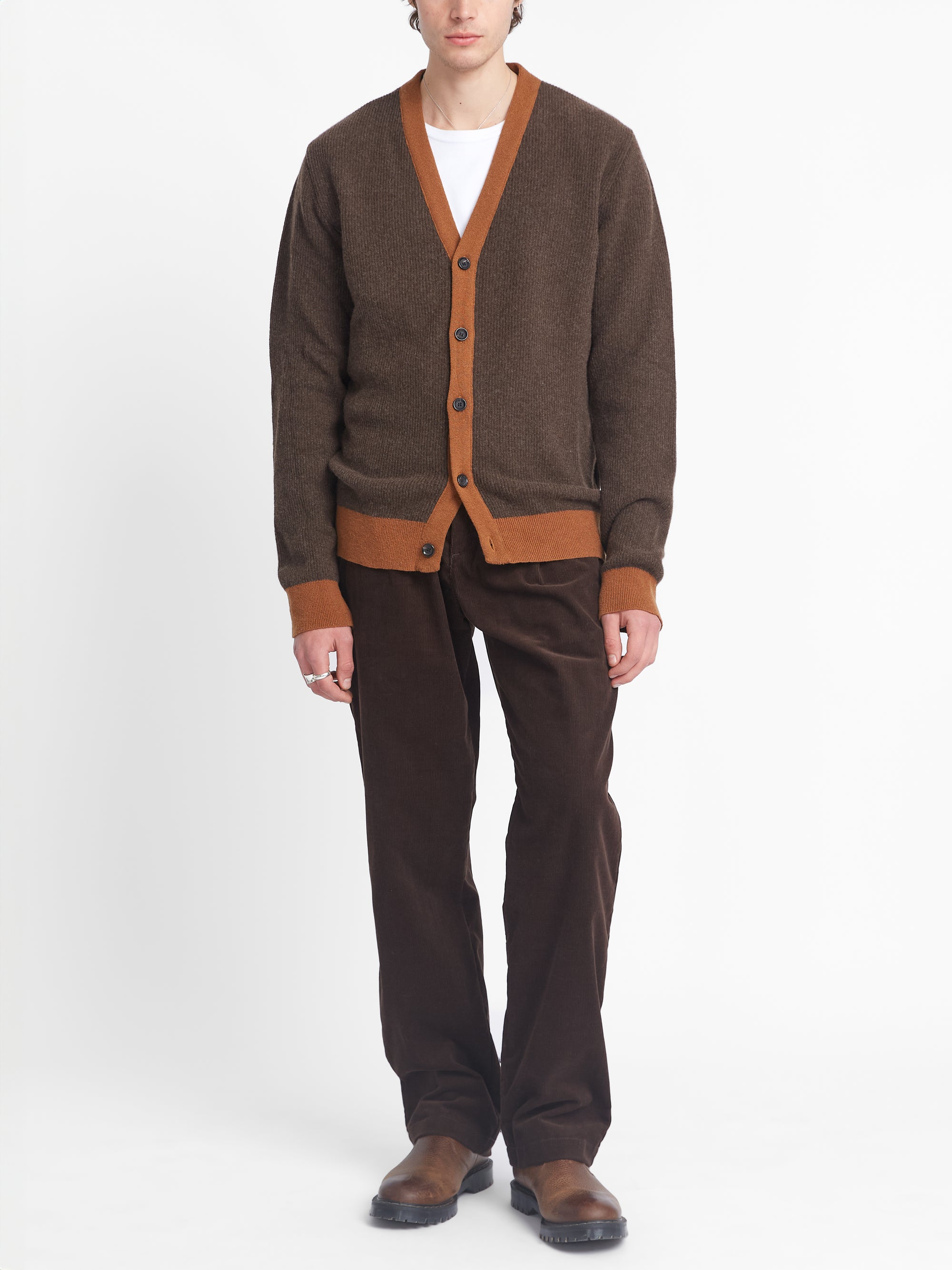 Caradale Cardigan Benson Chocolate Brown