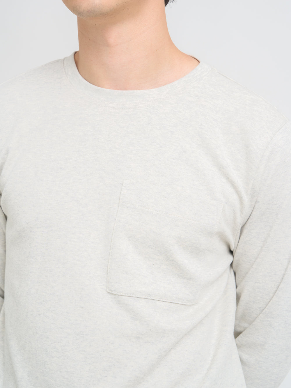 Heavy Long Sleeve T-Shirt Tavistock Oatmeal