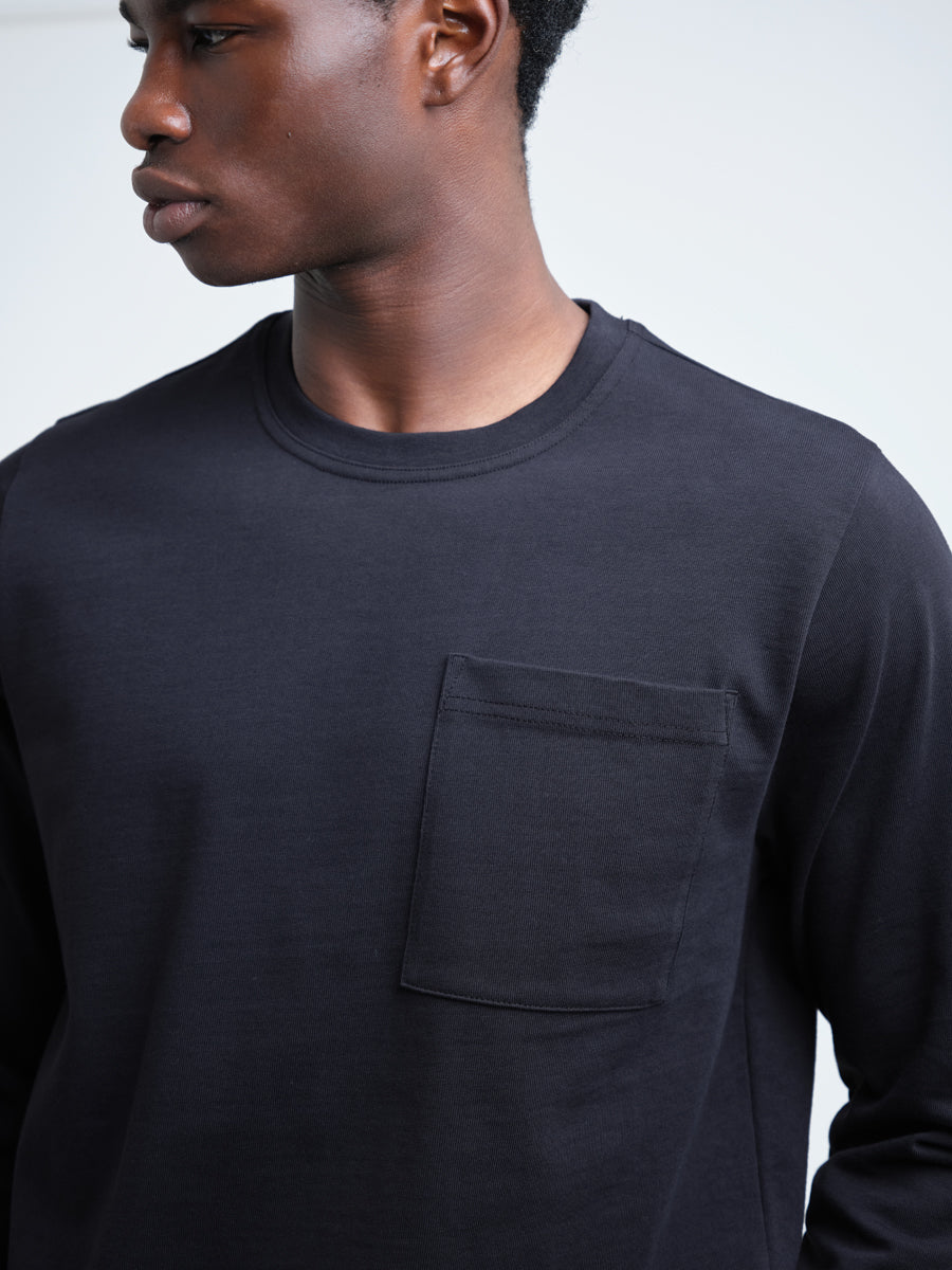 Heavy Long Sleeve T-Shirt Parton Black