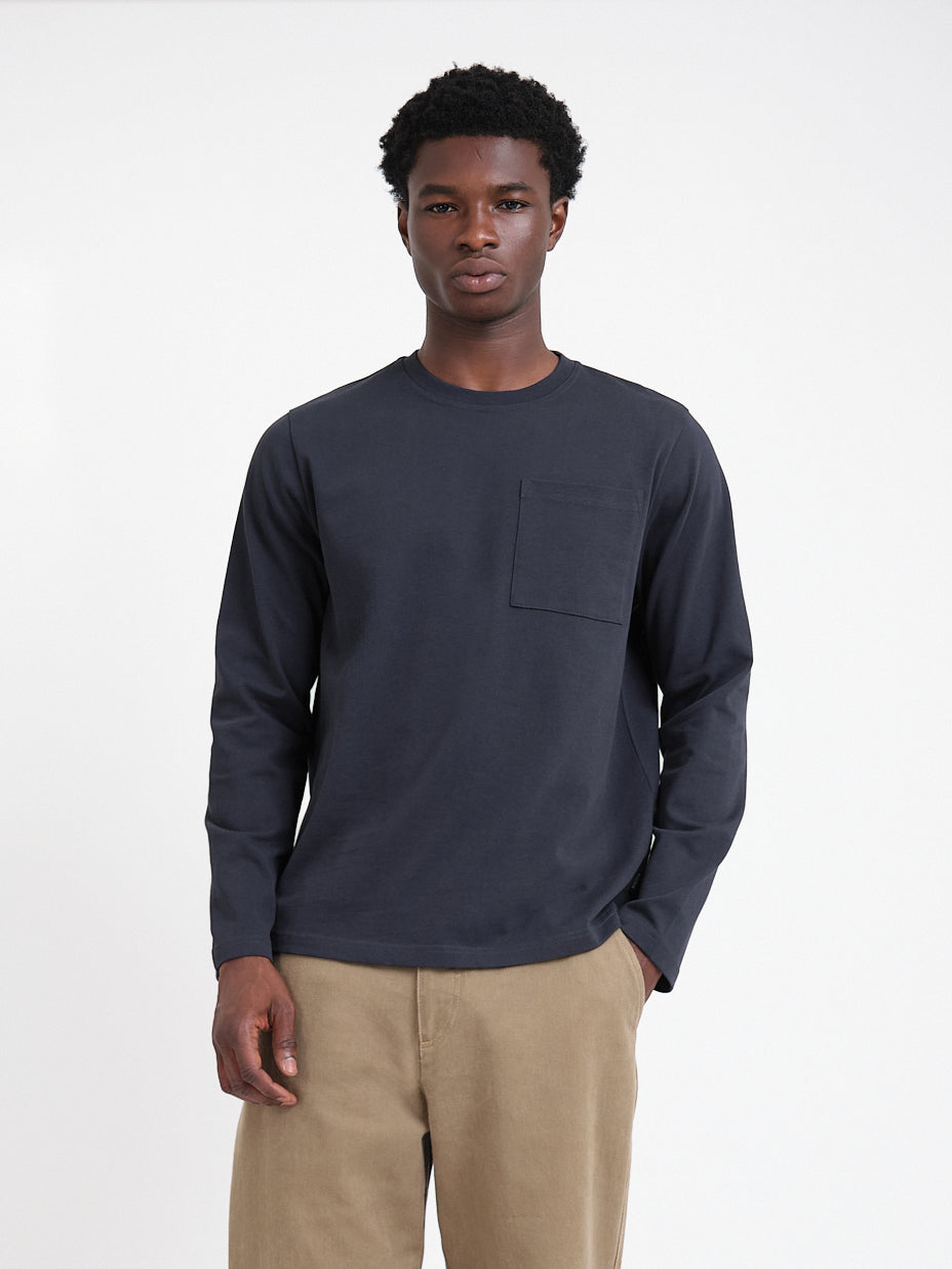 Heavy Long Sleeve T-Shirt Parton Navy