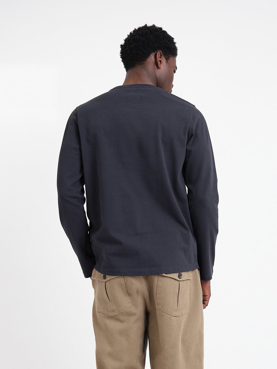Heavy Long Sleeve T-Shirt Parton Navy