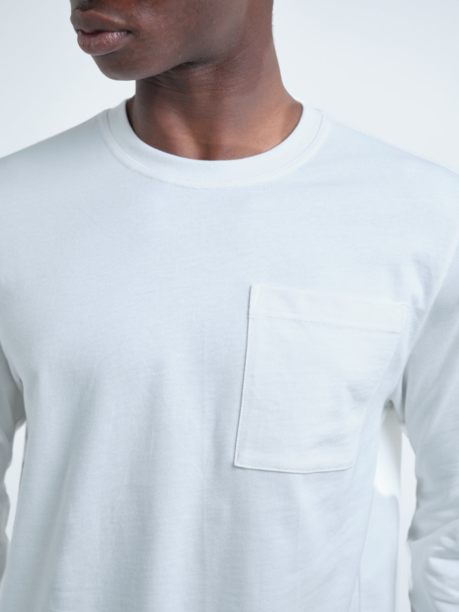 Heavy Long Sleeve T-Shirt Parton White
