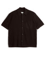 Short Sleeve Mawes Knitted Shirt Nicholson Brown