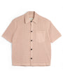 Short Sleeve Mawes Knitted Shirt Nicholson Pink