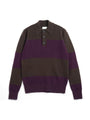 Wren Knitted Polo Shirt Paxton Brown/Purple